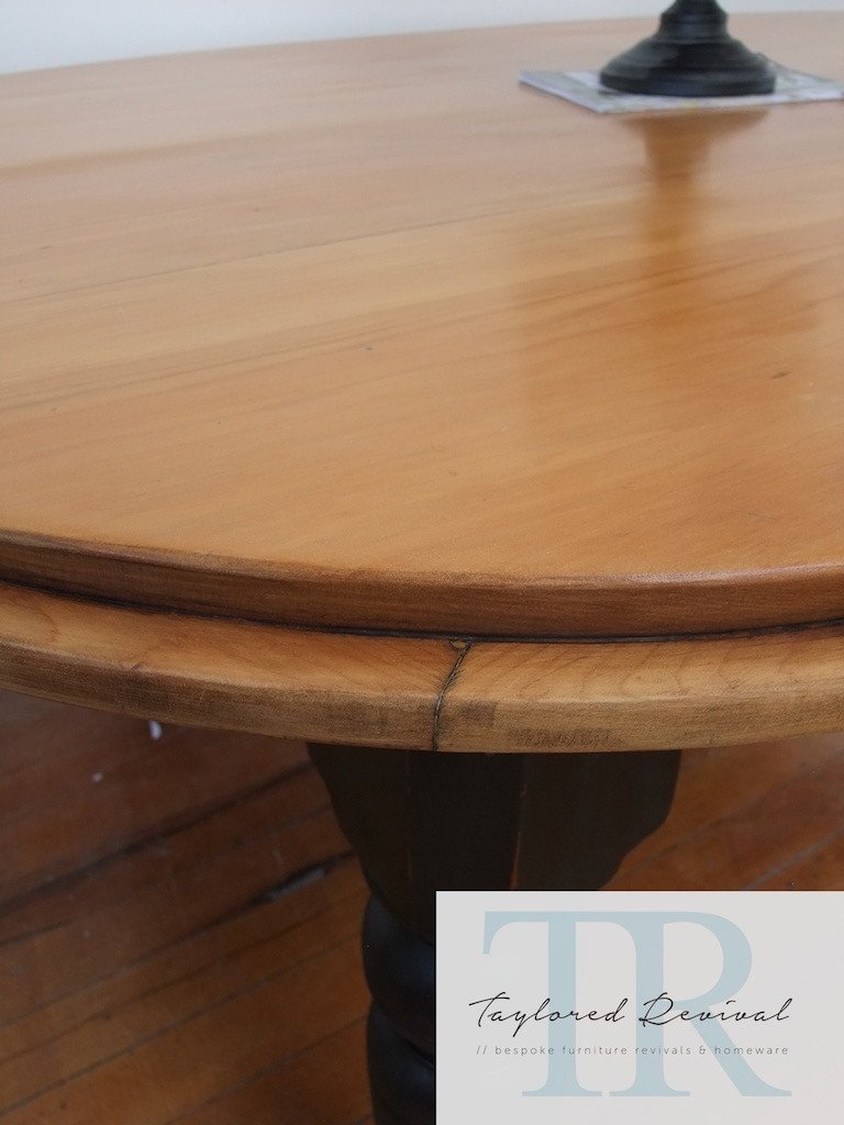 Commissioned farmhouse chic dining table