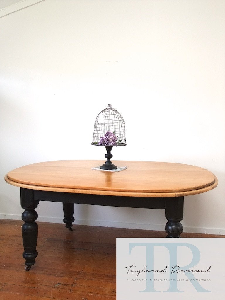 Commissioned farmhouse chic dining table