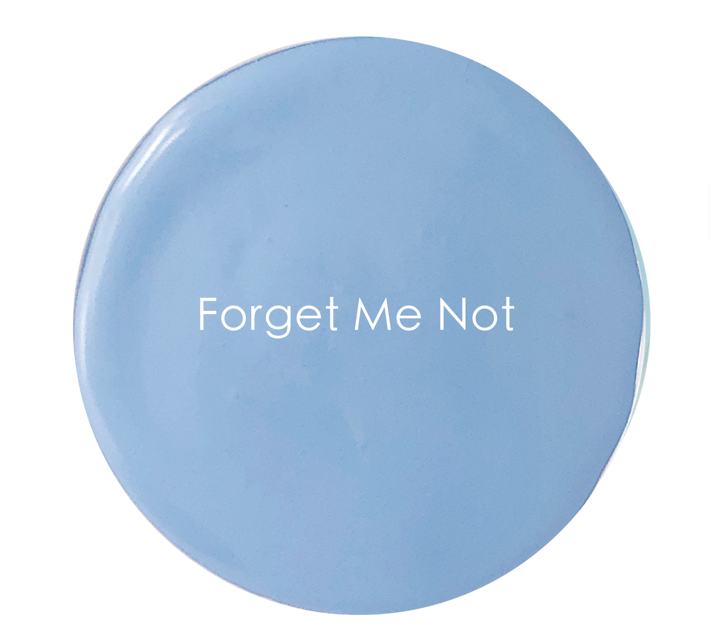 Forget Me Not paint tin – cool blue exterior paint by The Artisan Company
