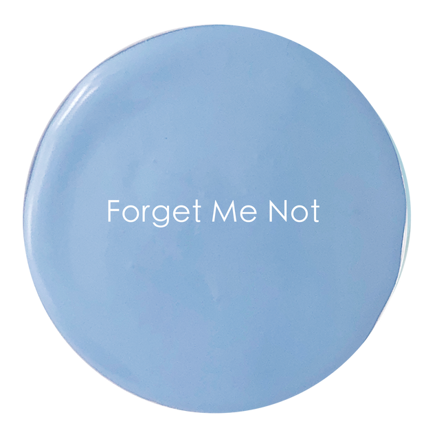 Forget Me Not paint tin – cool blue exterior paint by The Artisan Company