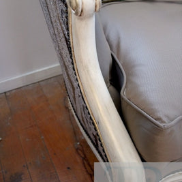 Not For Sale - Commissioned French Style Chair in Old White