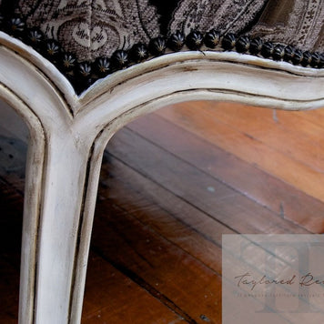 Not For Sale - Commissioned French Style Chair in Old White