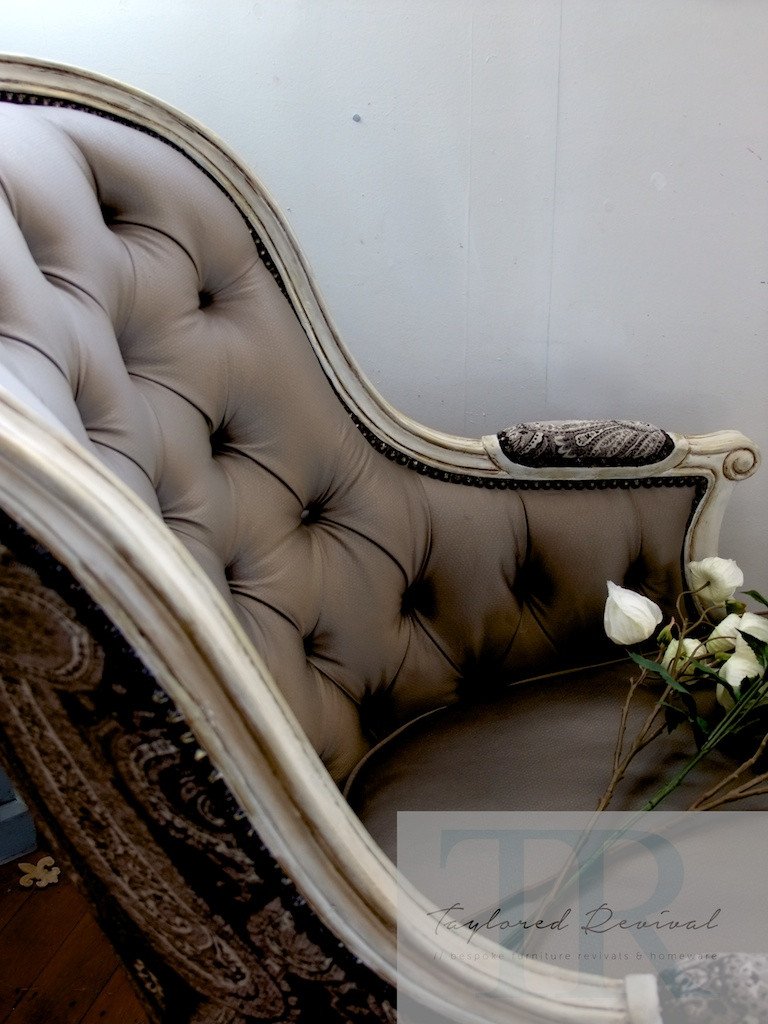 Not For Sale - Commissioned French Style Chair in Old White