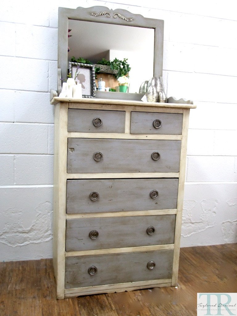 Not For Sale - Commissioned bedroom suite in Old White and Paris Grey