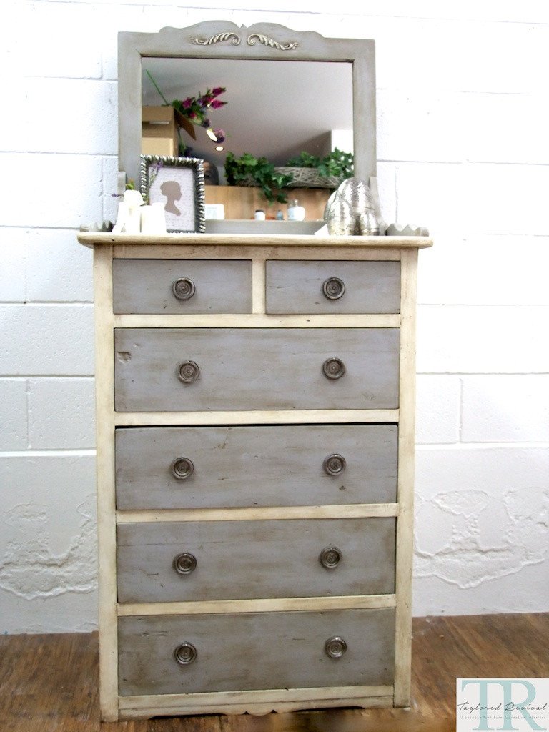 Not For Sale - Commissioned bedroom suite in Old White and Paris Grey