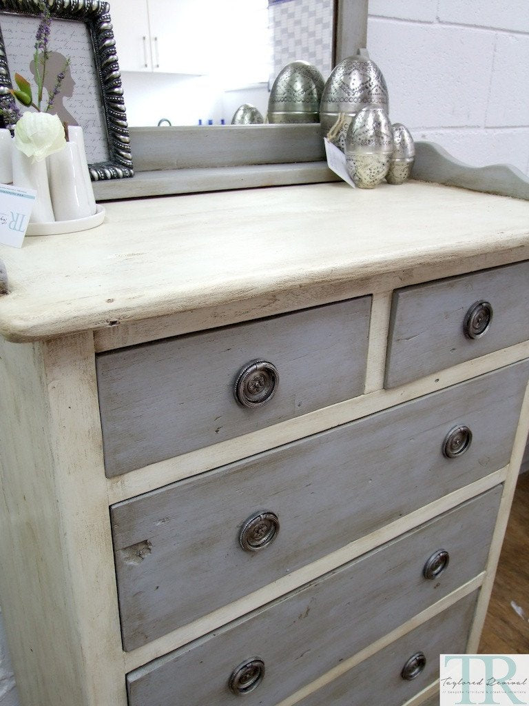 Not For Sale - Commissioned bedroom suite in Old White and Paris Grey