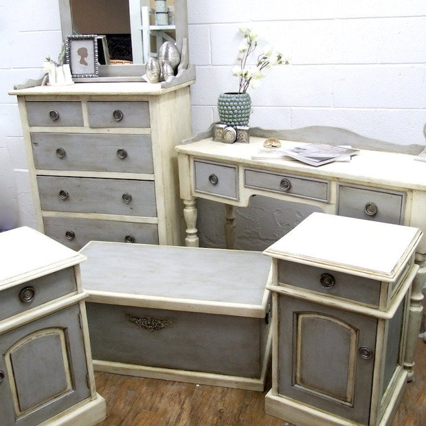 Not For Sale - Commissioned bedroom suite in Old White and Paris Grey