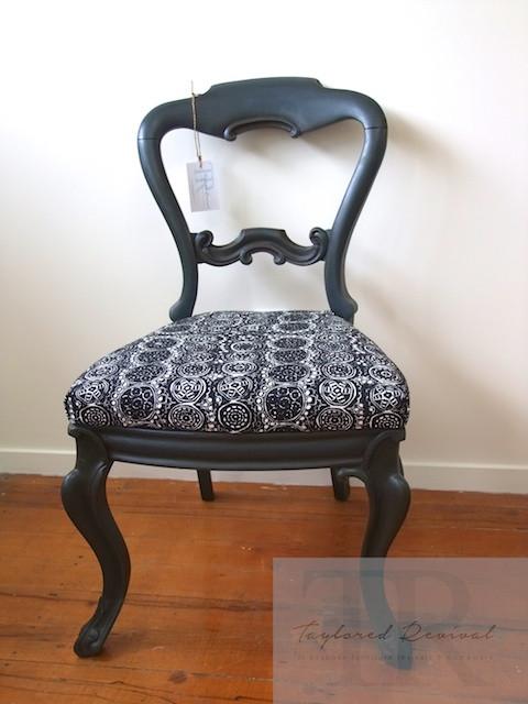 Not For Sale - Genevieve: hand painted victorian chair with marimekko