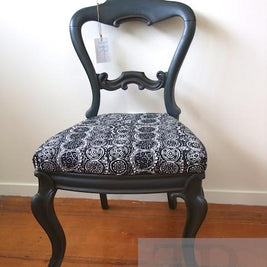 Not For Sale - Genevieve: hand painted victorian chair with marimekko
