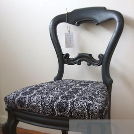 Not For Sale - Genevieve: hand painted victorian chair with marimekko