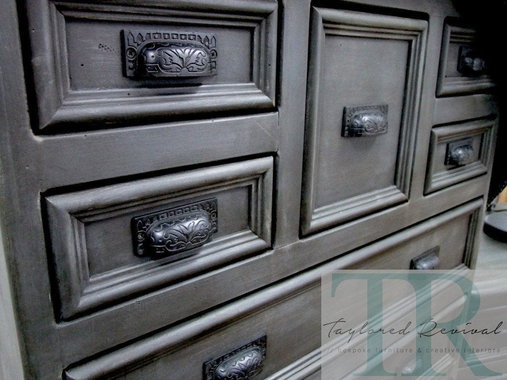 Not For Sale - Commissioned Bedroom suite in Graphite with French Linen wash