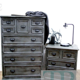 Not For Sale - Commissioned Bedroom suite in Graphite with French Linen wash