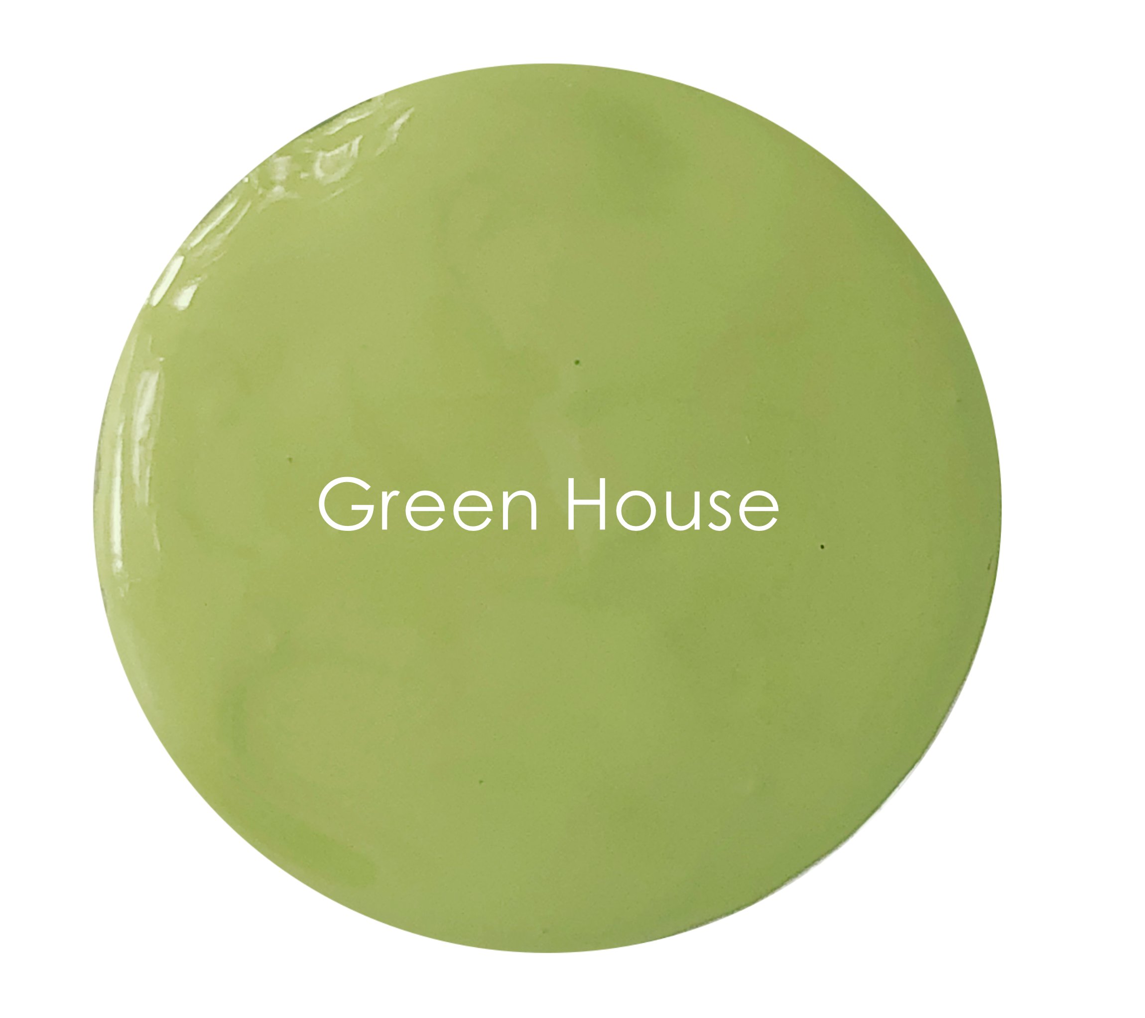 Green House chalk paint swatch – warm soft green