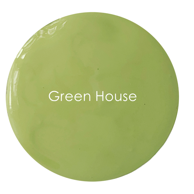 Green House chalk paint swatch – warm soft green