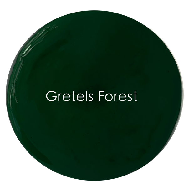 Gretel’s Forest chalk paint swatch – rich dark green