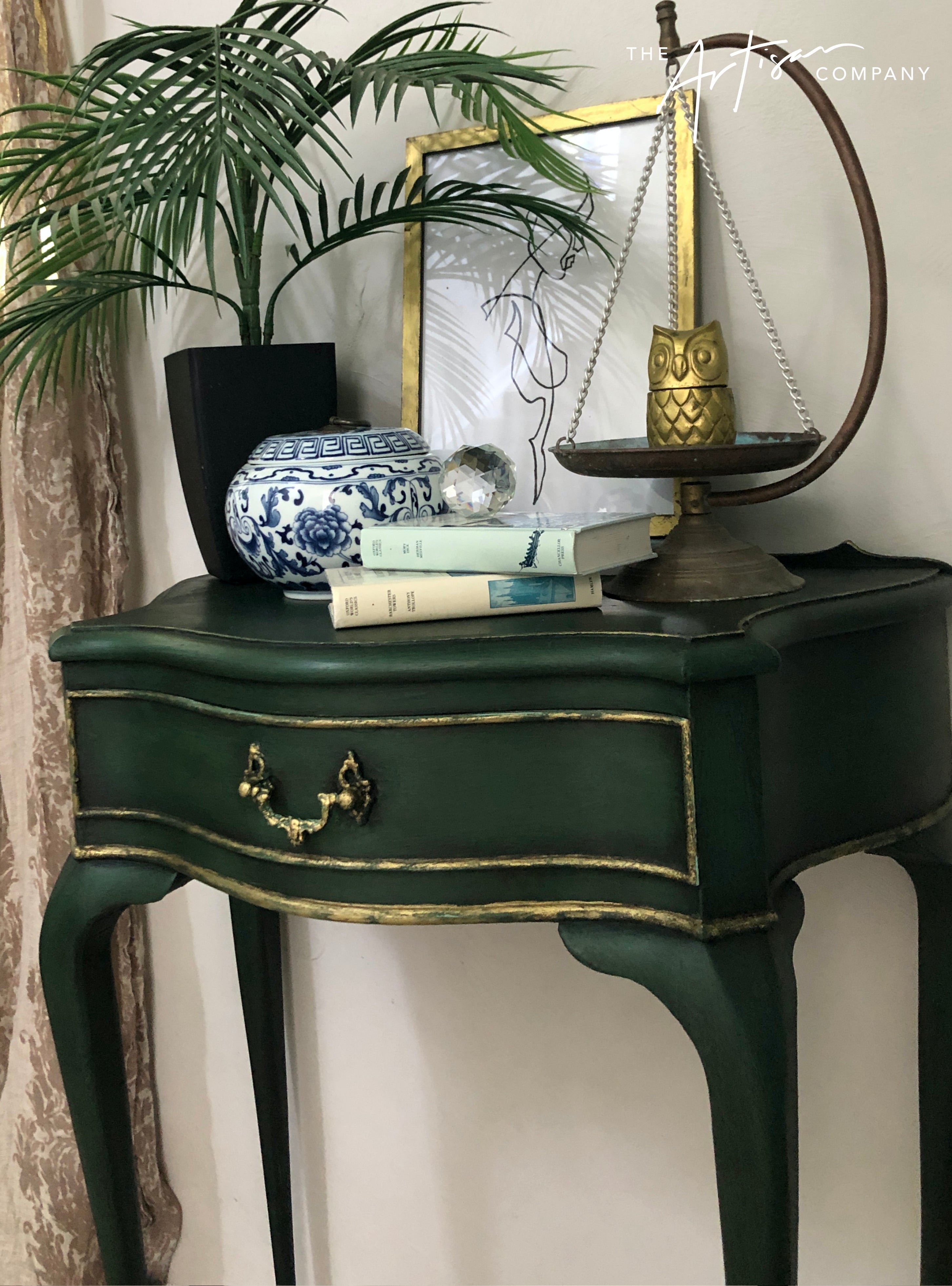 Not For Sale - Small hall table in Artisan Gretel's Forest