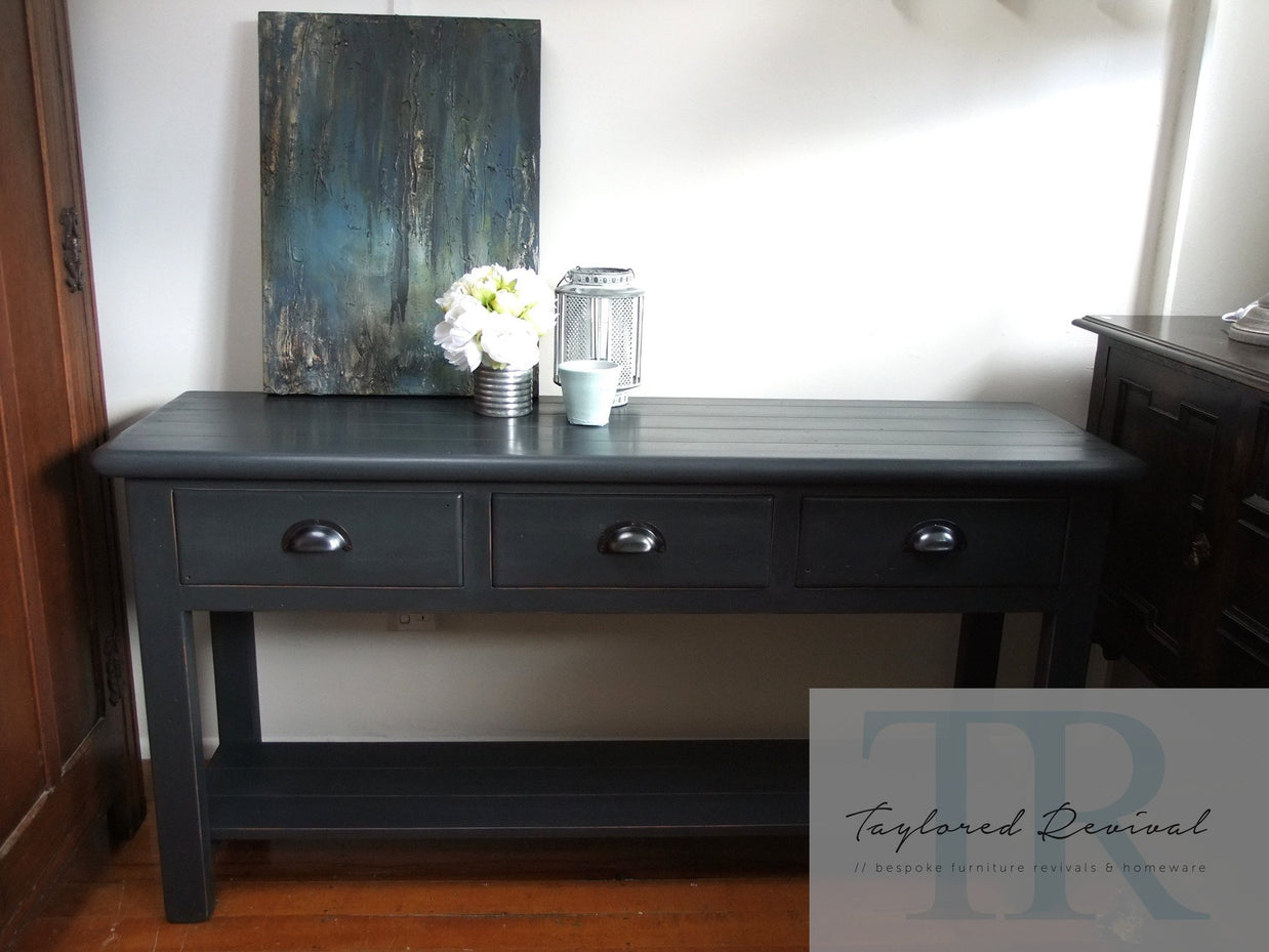 Not For Sale - Commissioned Hall Table in Graphite