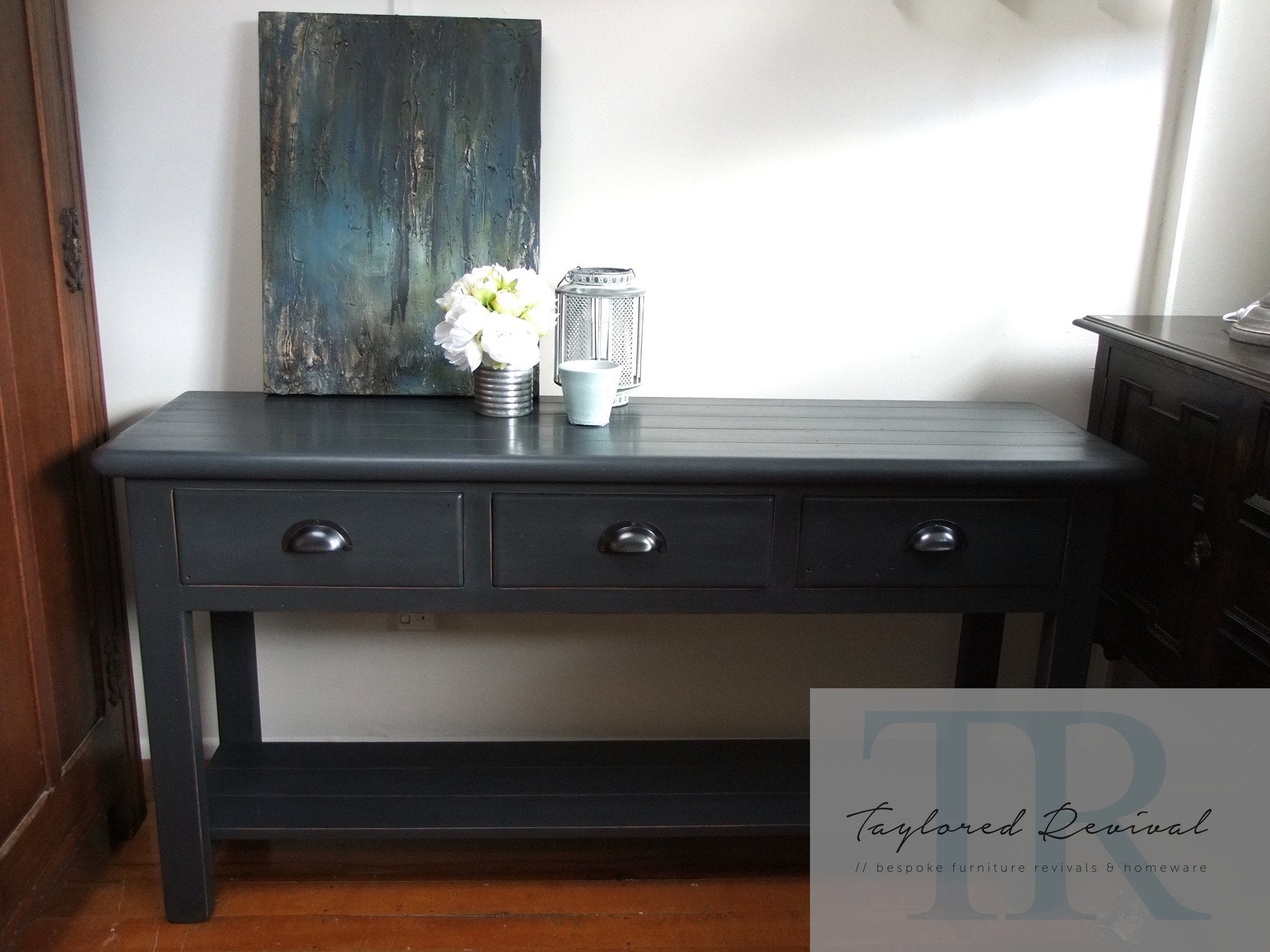 Not For Sale - Commissioned Hall Table in Graphite
