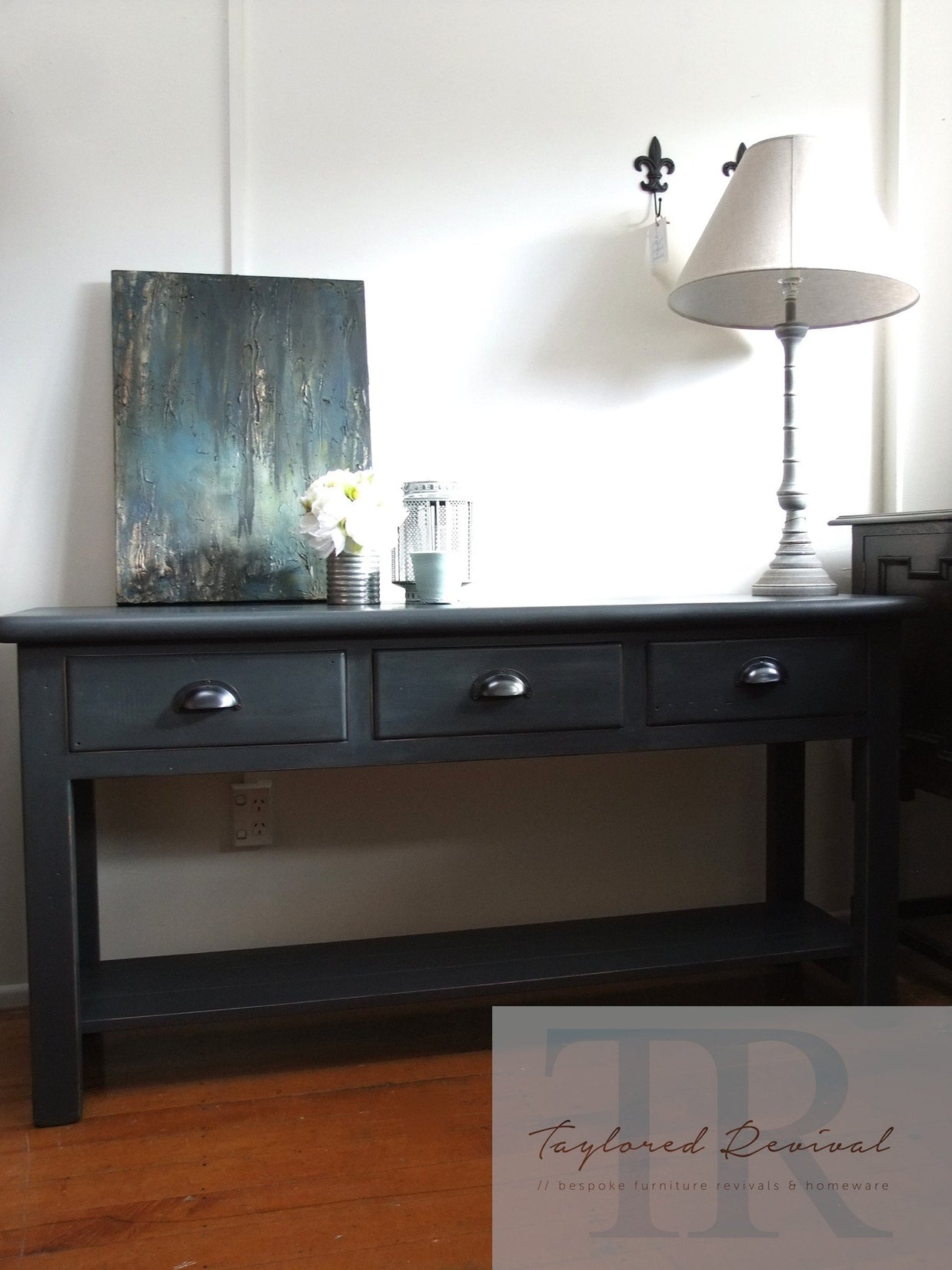 Not For Sale - Commissioned Hall Table in Graphite