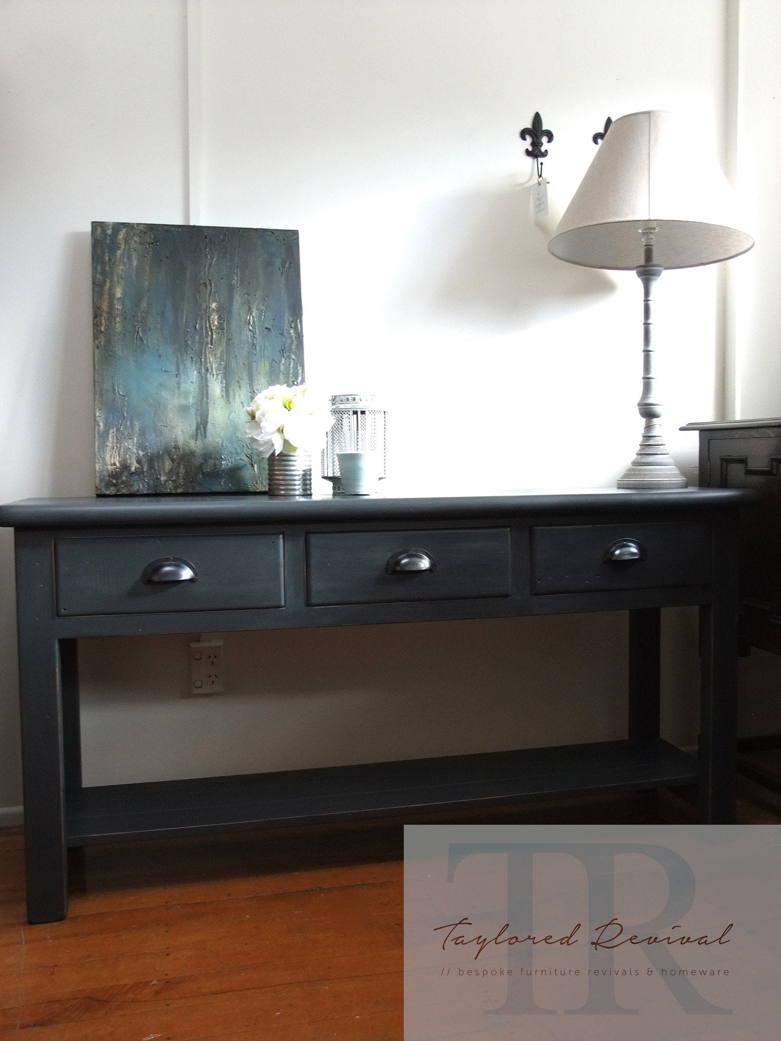 Not For Sale - Commissioned Hall Table in Graphite