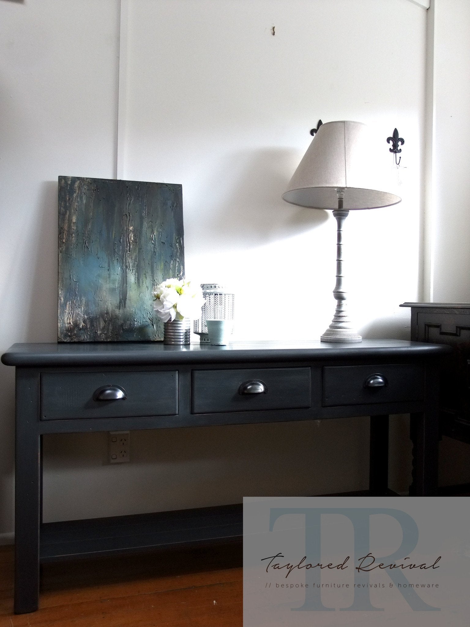 Not For Sale - Commissioned Hall Table in Graphite