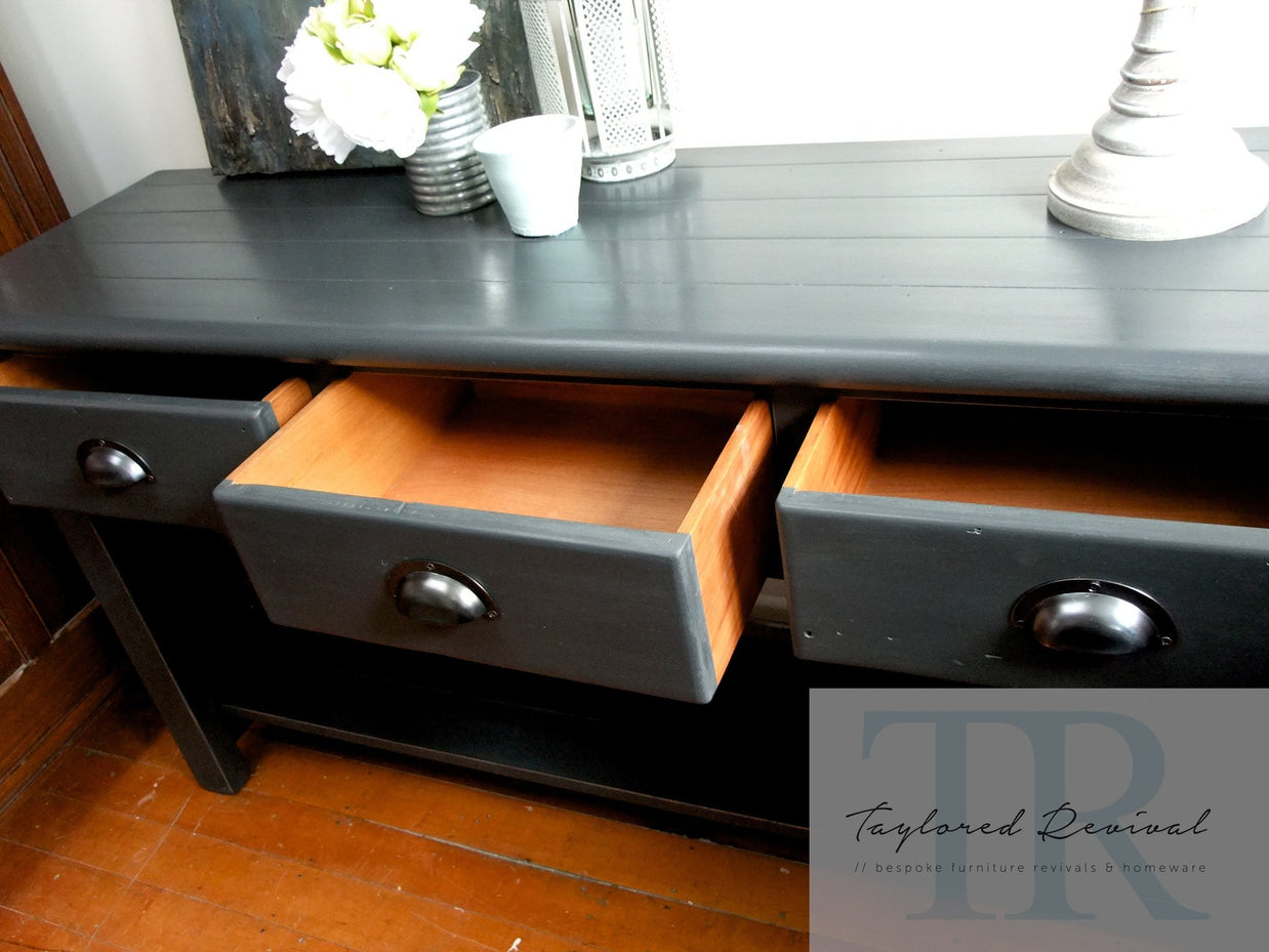 Not For Sale - Commissioned Hall Table in Graphite