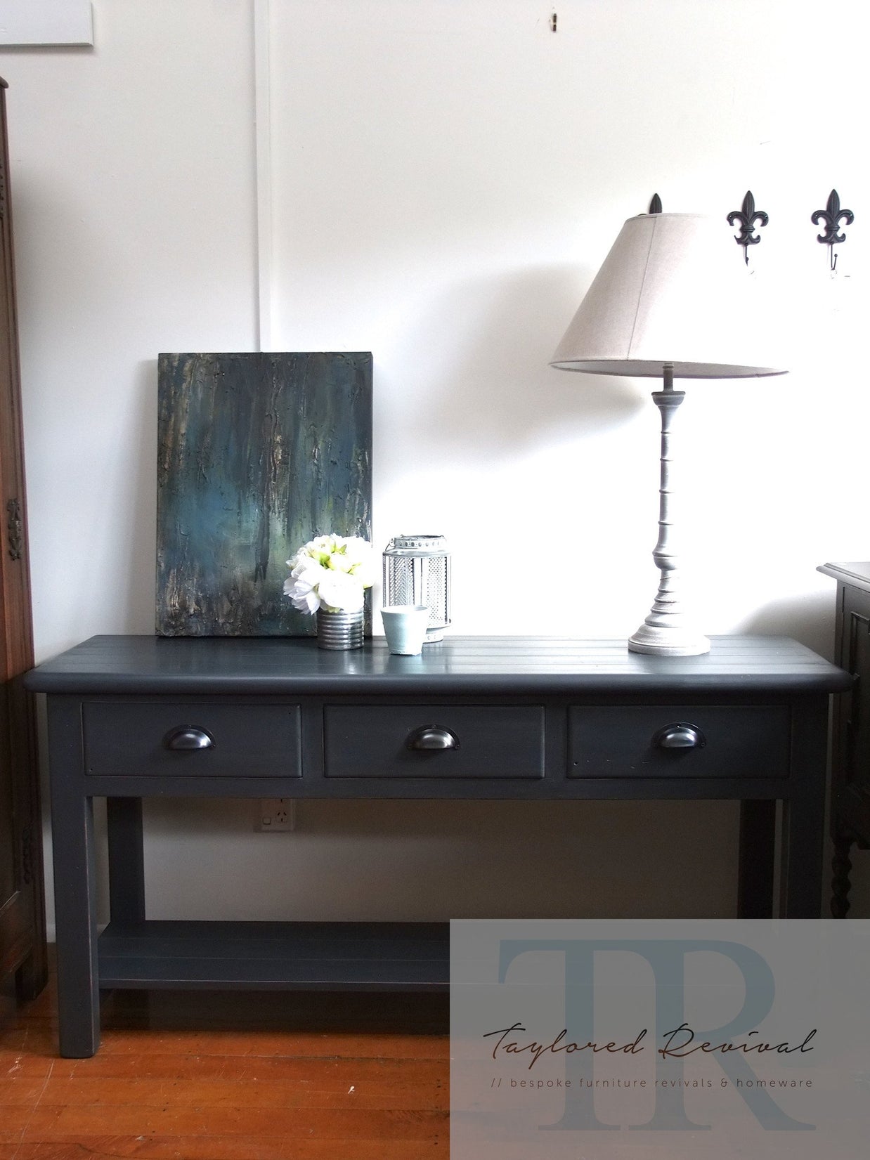 Not For Sale - Commissioned Hall Table in Graphite