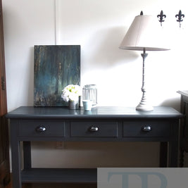 Not For Sale - Commissioned Hall Table in Graphite