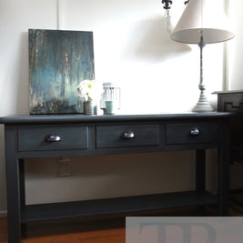 Not For Sale - Commissioned Hall Table in Graphite