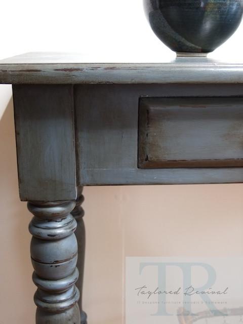 Not For Sale - Harper: Custom blended grey blue hall table