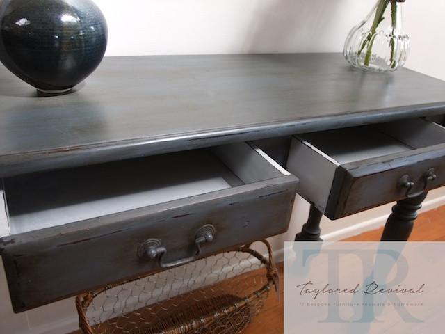 Not For Sale - Harper: Custom blended grey blue hall table