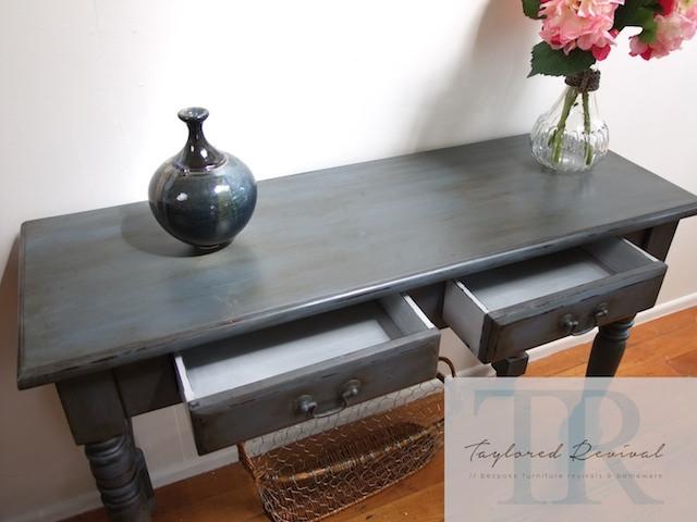 Not For Sale - Harper: Custom blended grey blue hall table