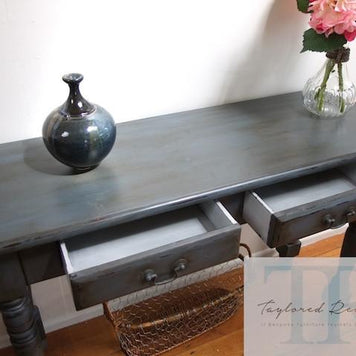 Not For Sale - Harper: Custom blended grey blue hall table