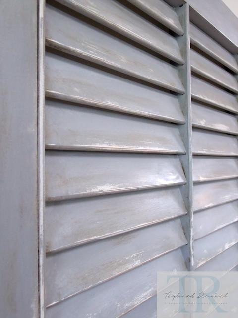 Not For Sale - commissioned headboard shutters