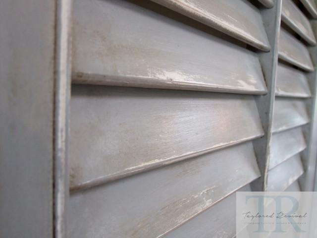 Not For Sale - commissioned headboard shutters