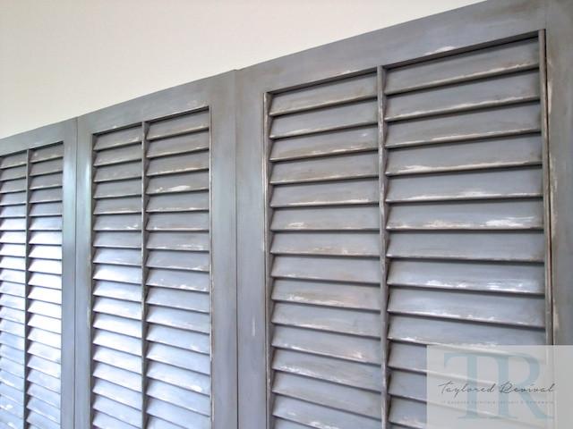 Not For Sale - commissioned headboard shutters