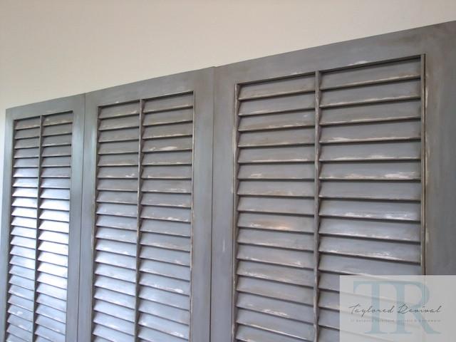 Not For Sale - commissioned headboard shutters