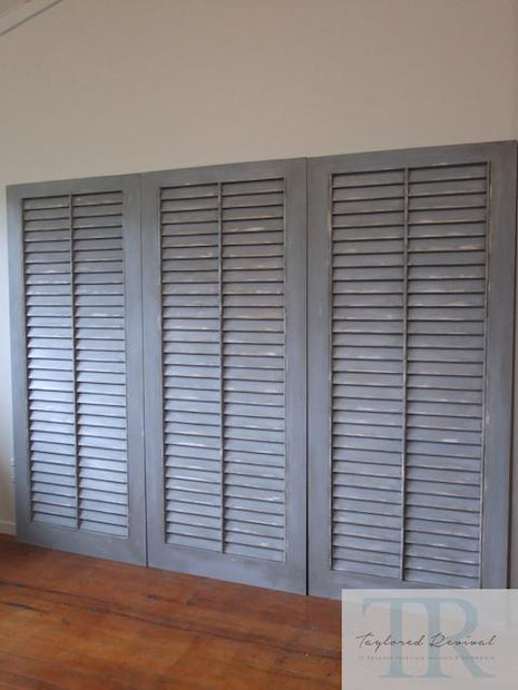 Not For Sale - commissioned headboard shutters