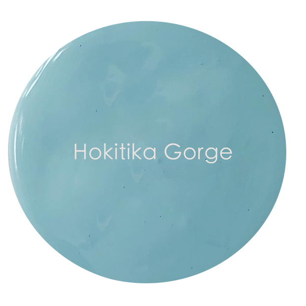 Soft uplifting blue matte wall paint – Hokitika Gorge detail