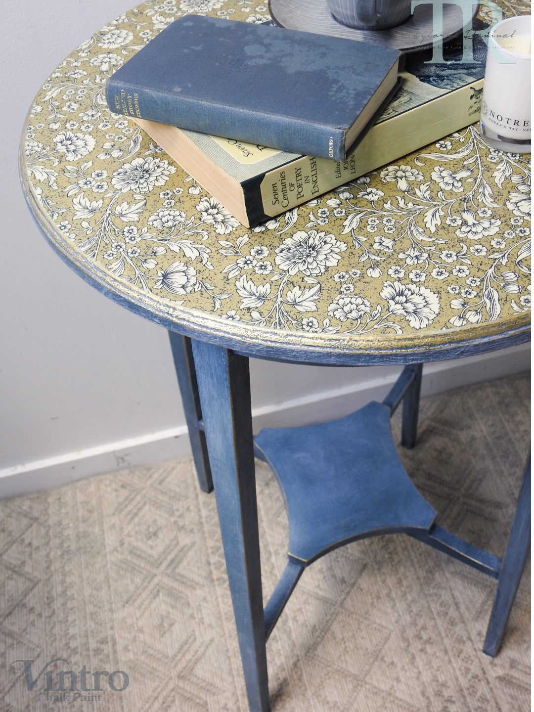 Not For Sale - Decoupaged Side Table