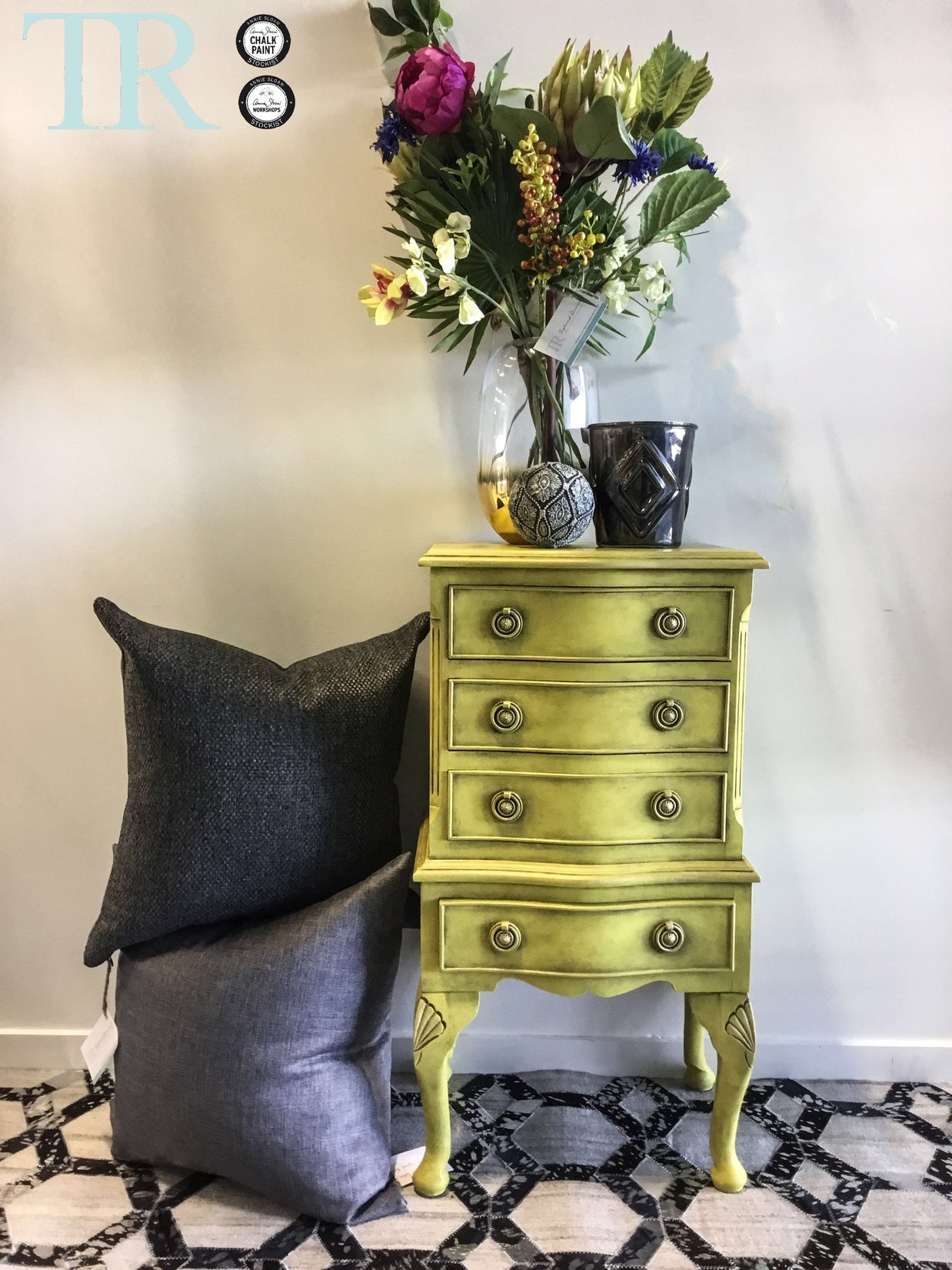 Not For Sale - Kiera: English Yellow small set of drawers
