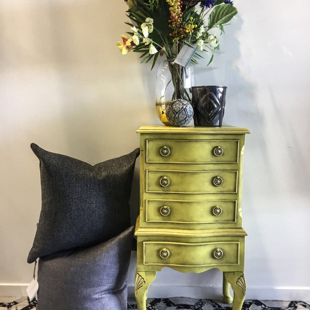 Not For Sale - Kiera: English Yellow small set of drawers