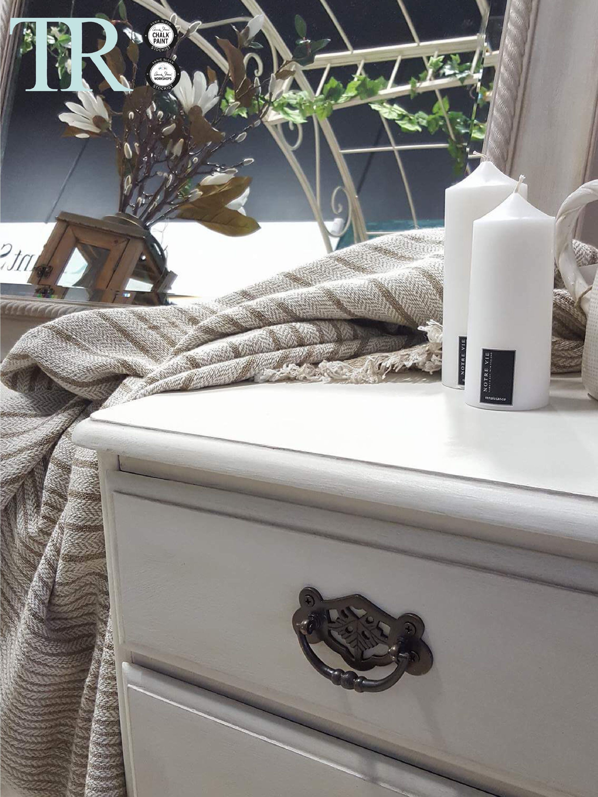 Not For Sale - Commissioned Bedroom furniture in custom mixed Old White