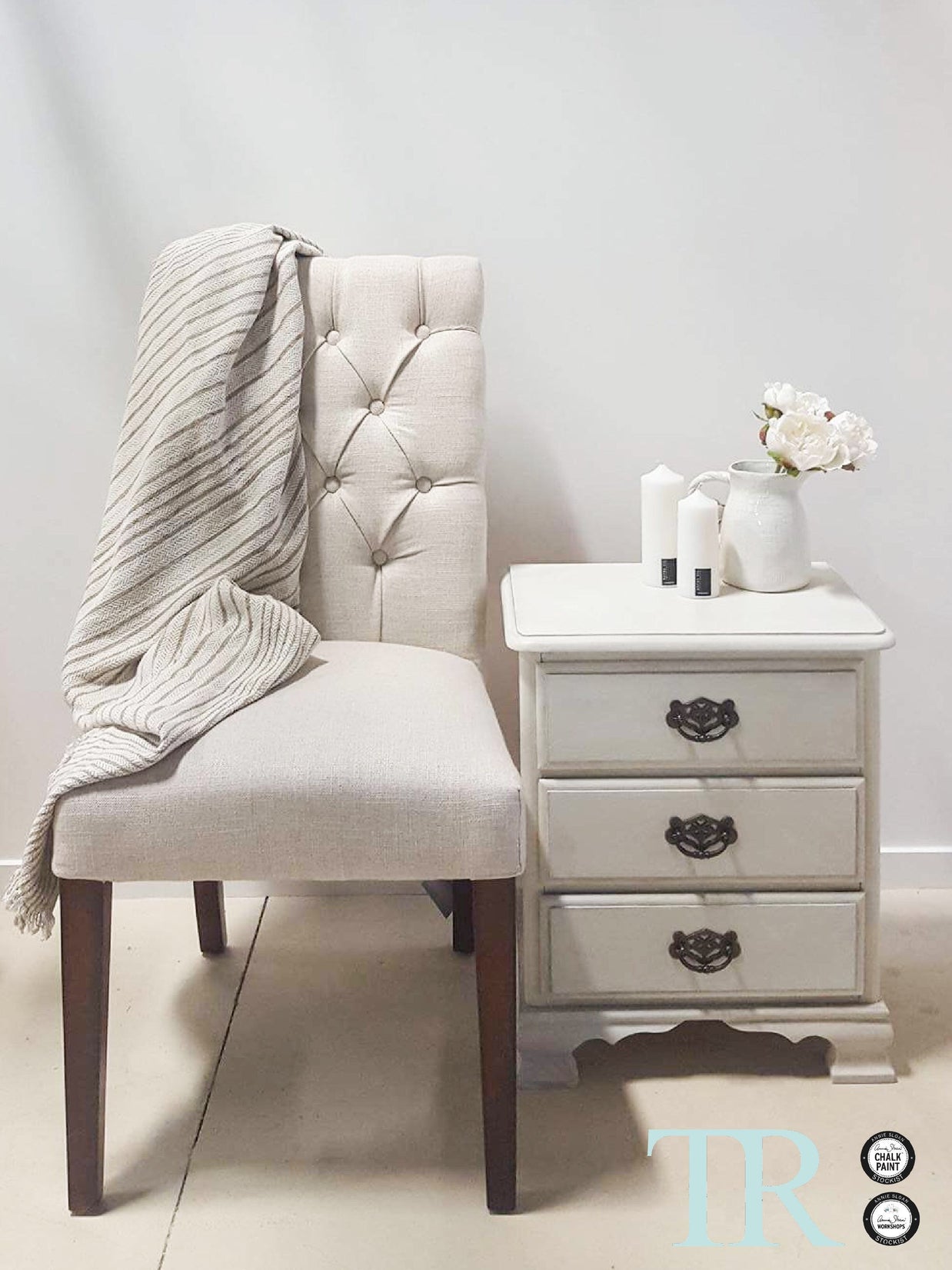 Not For Sale - Commissioned Bedroom furniture in custom mixed Old White