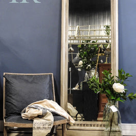 Not For Sale - Talia: Freestanding solid wood french style mirror