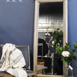 Not For Sale - Talia: Freestanding solid wood french style mirror