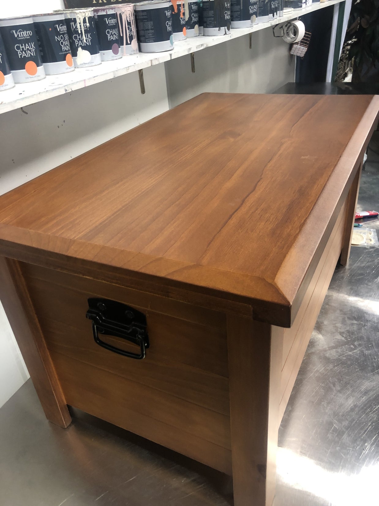 Not For Sale - Commissioned box in Casper and multiple Vintro coloured waxes in a rustic finish