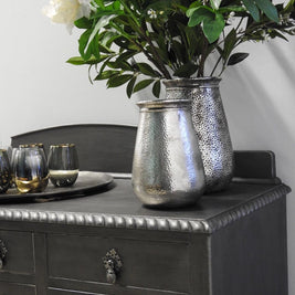 Not For Sale - Xena : Antique Solid Mahogany Sideboard in Pewter Metallic Finish
