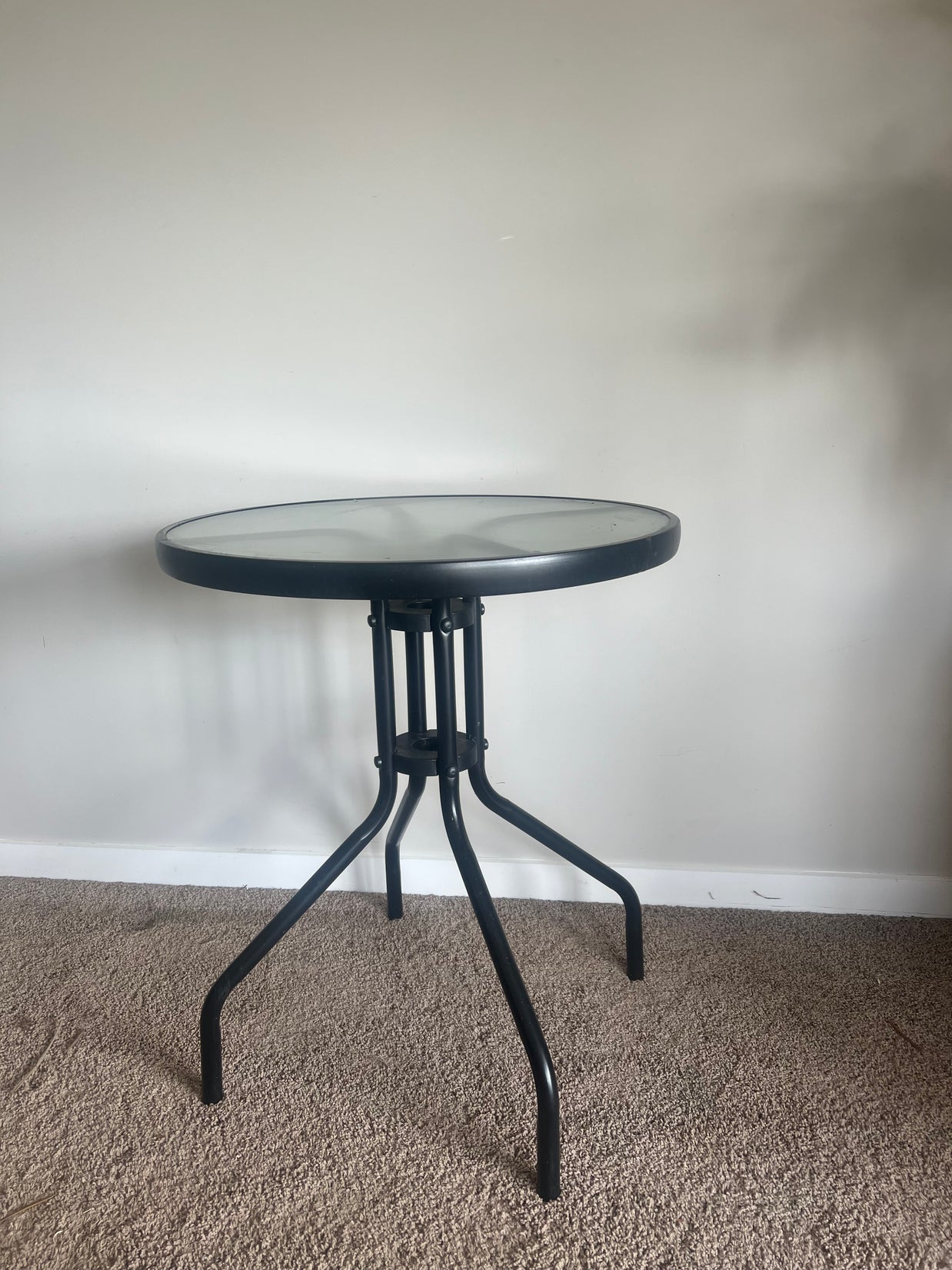 Not For Sale - Outdoor glass and metal table transformed in Artisan Stone and Metallic Alchemy (Video Included)