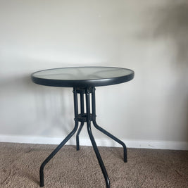 Not For Sale - Outdoor glass and metal table transformed in Artisan Stone and Metallic Alchemy (Video Included)